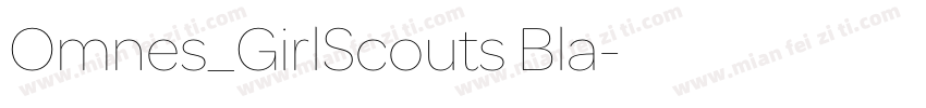 Omnes_GirlScouts Bla字体转换